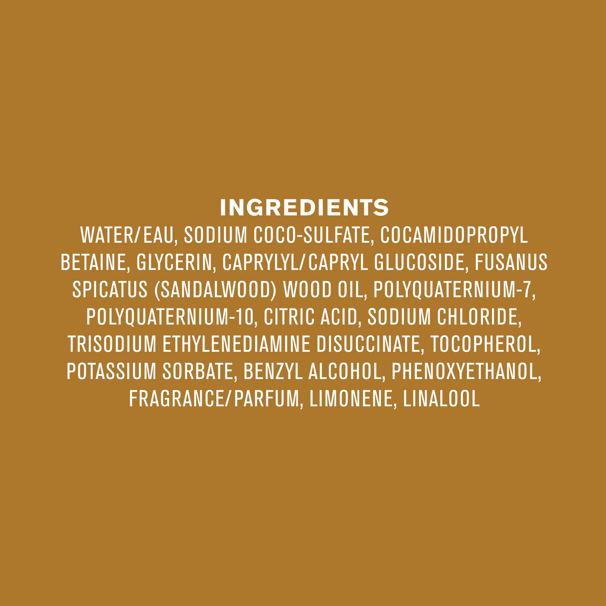 Every Man Jack Amber Sandalwood sin parabenos, sin ftalatos y sin colorantes