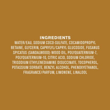 Every Man Jack Amber Sandalwood sin parabenos, sin ftalatos y sin colorantes