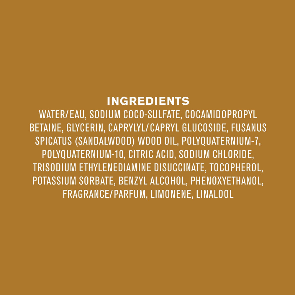 Every Man Jack Amber Sandalwood sin parabenos, sin ftalatos y sin colorantes