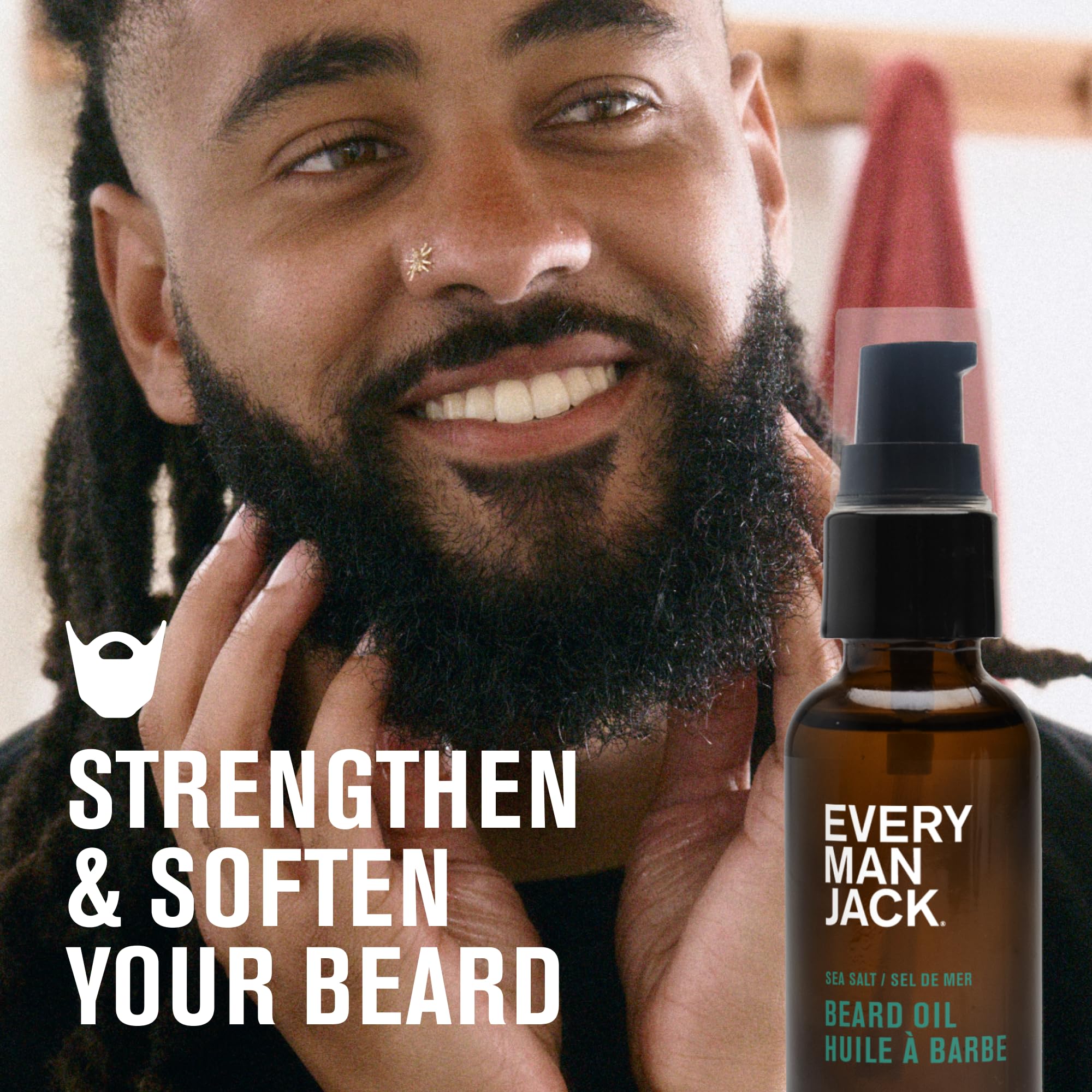 Every Man Jack Aplicación suave en la barba para manejo cómodo