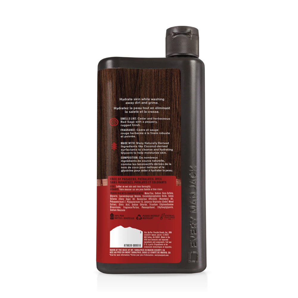 Every Man Jack aroma Cedro Salvia para rutina consistente