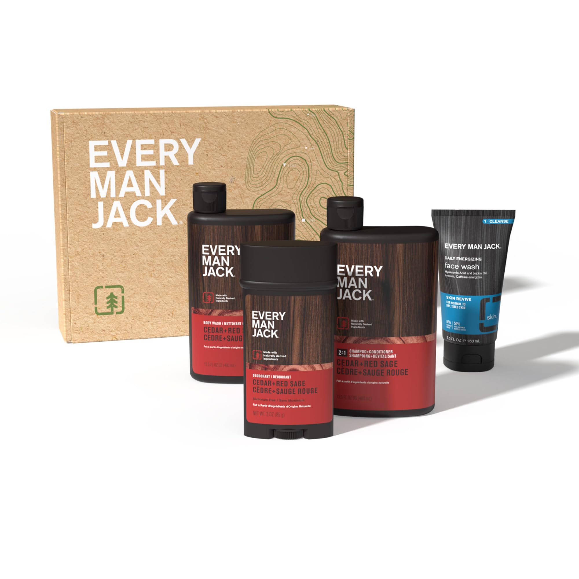 Every Man Jack aroma cedar-sage: experiencia sensorial fresca en cada uso.