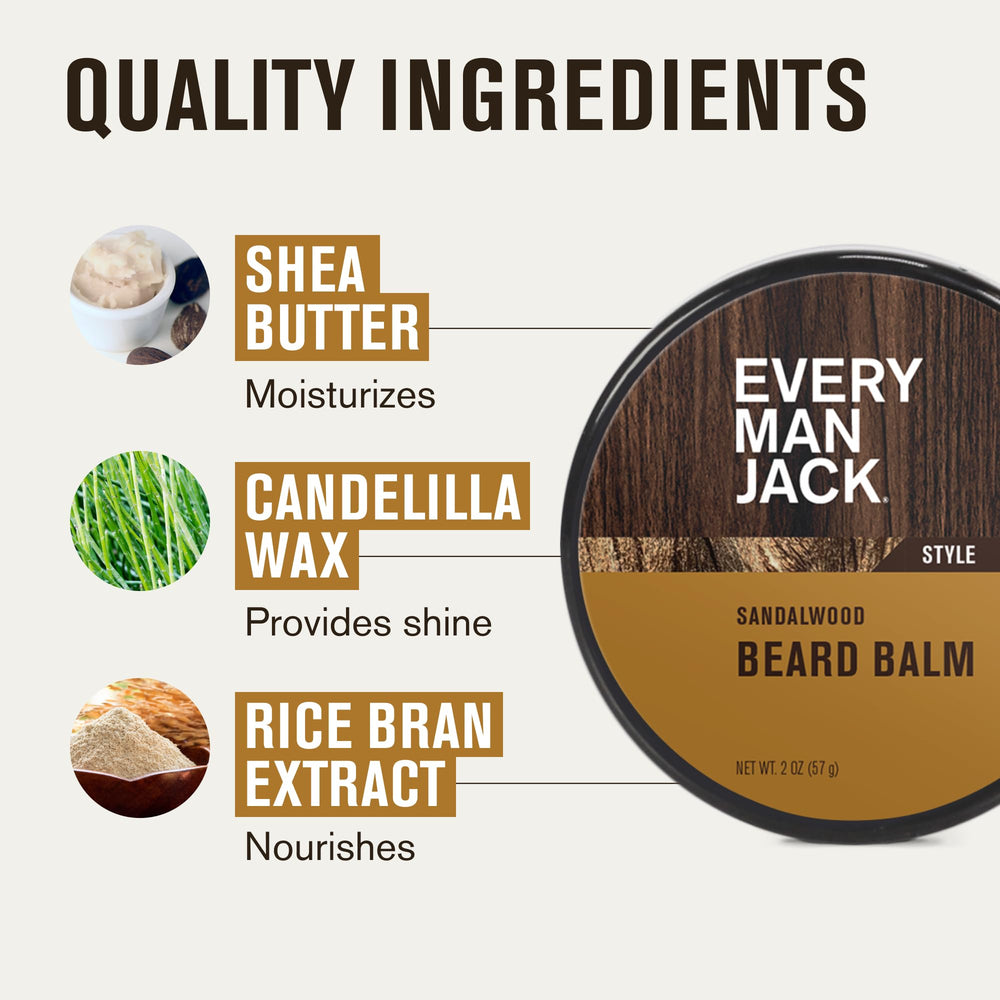 Every Man Jack Bálsamo para Barba Sandalwood: uso diario para un look pulido