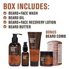 Every Man Jack beard butter softens facial hair with lightweight hydration.
