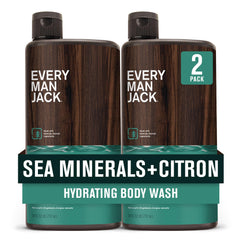 Every Man Jack – bouteille Sea Minerals Citron, douche rafraîchissante et revitalisante.