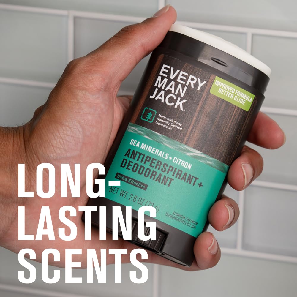 Etiqueta de fragancia marina cítrica de Every Man Jack