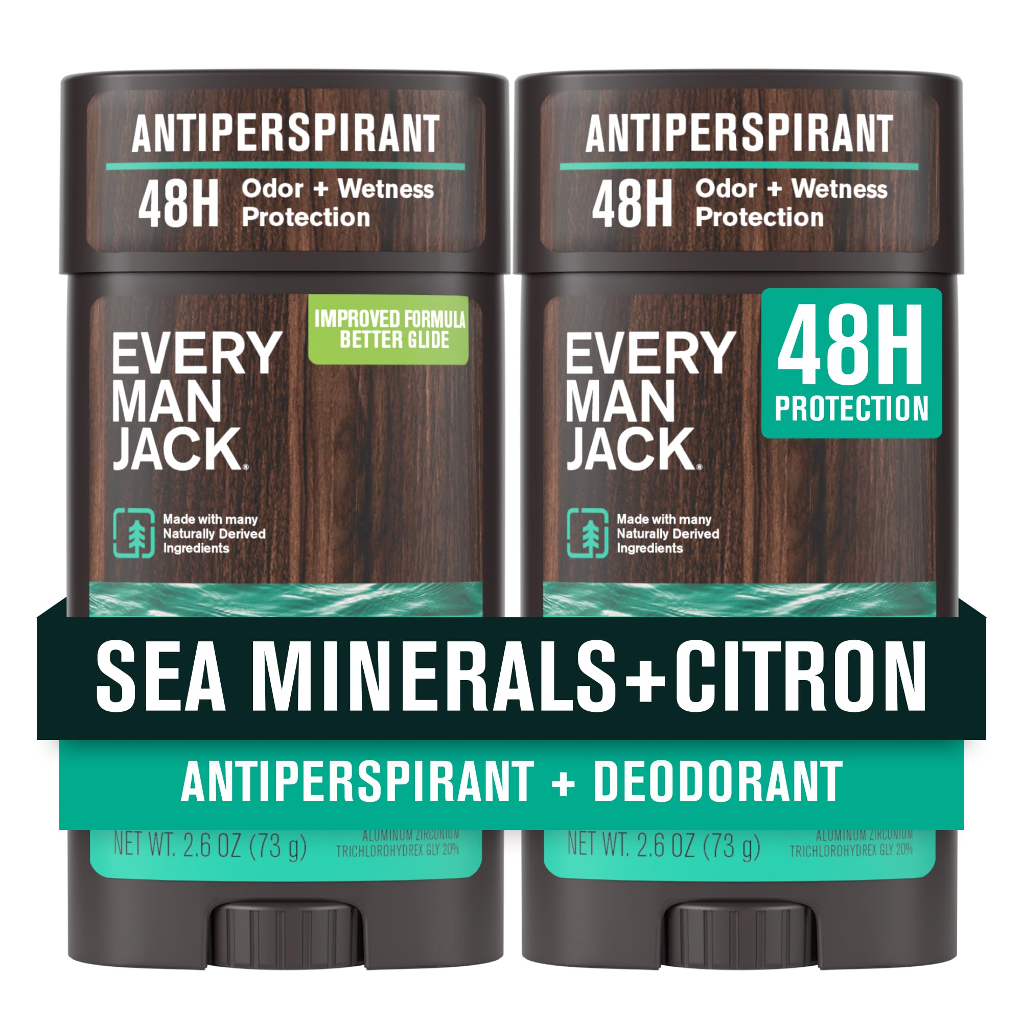 Every Man Jack Minerales Marinos Citron en botella con protección 48 h
