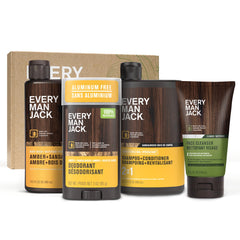Every Man Jack jabon corporal ámbar-sándalo para limpieza suave diaria