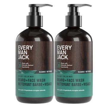 Limpiador para barba y rostro de Every Man Jack en espuma, limpieza suave y eficaz
