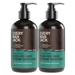 Limpiador para barba y rostro de Every Man Jack en espuma, limpieza suave y eficaz