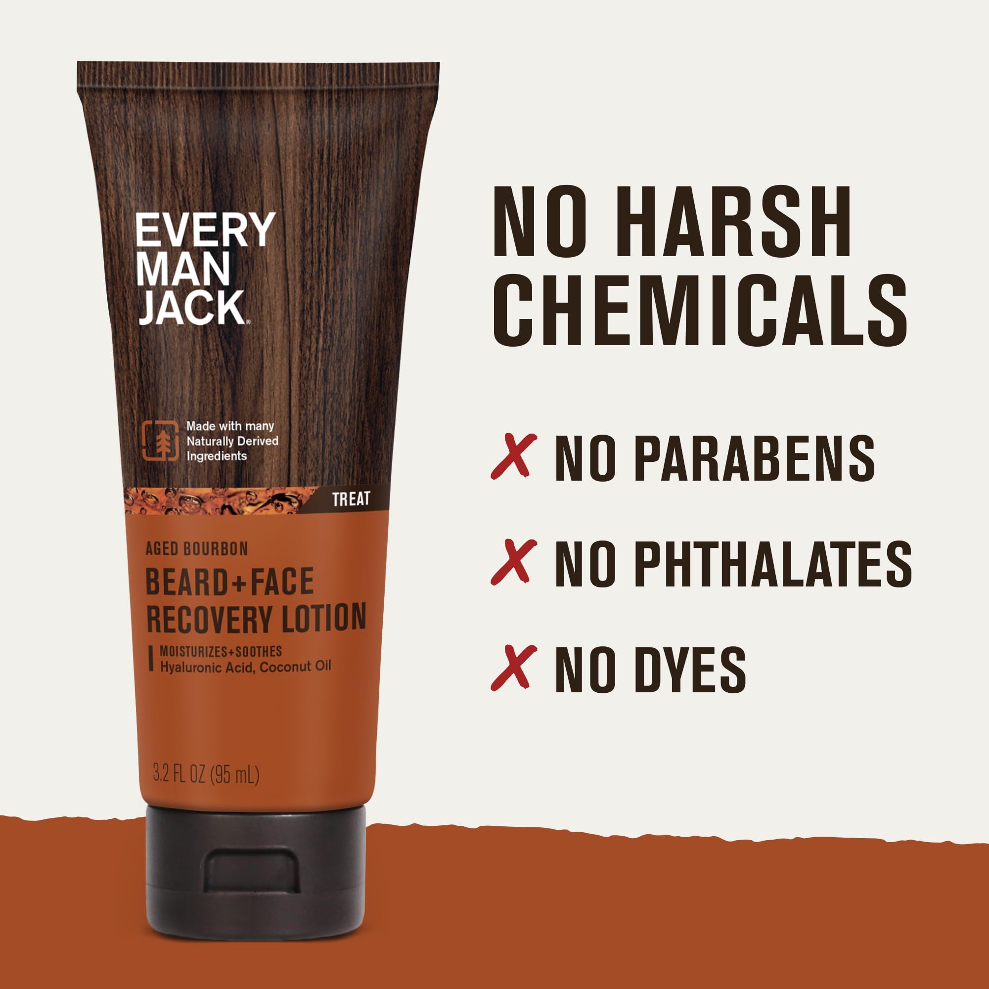 Every Man Jack bottle demonstrates US-made, conscious-care with natural ingredients.