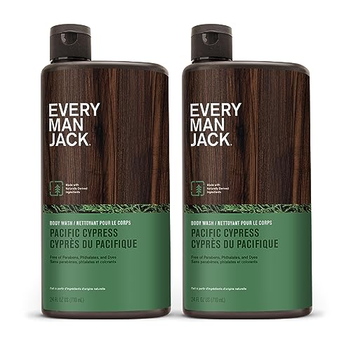 Made in the USA Every Man Jack body wash packaging