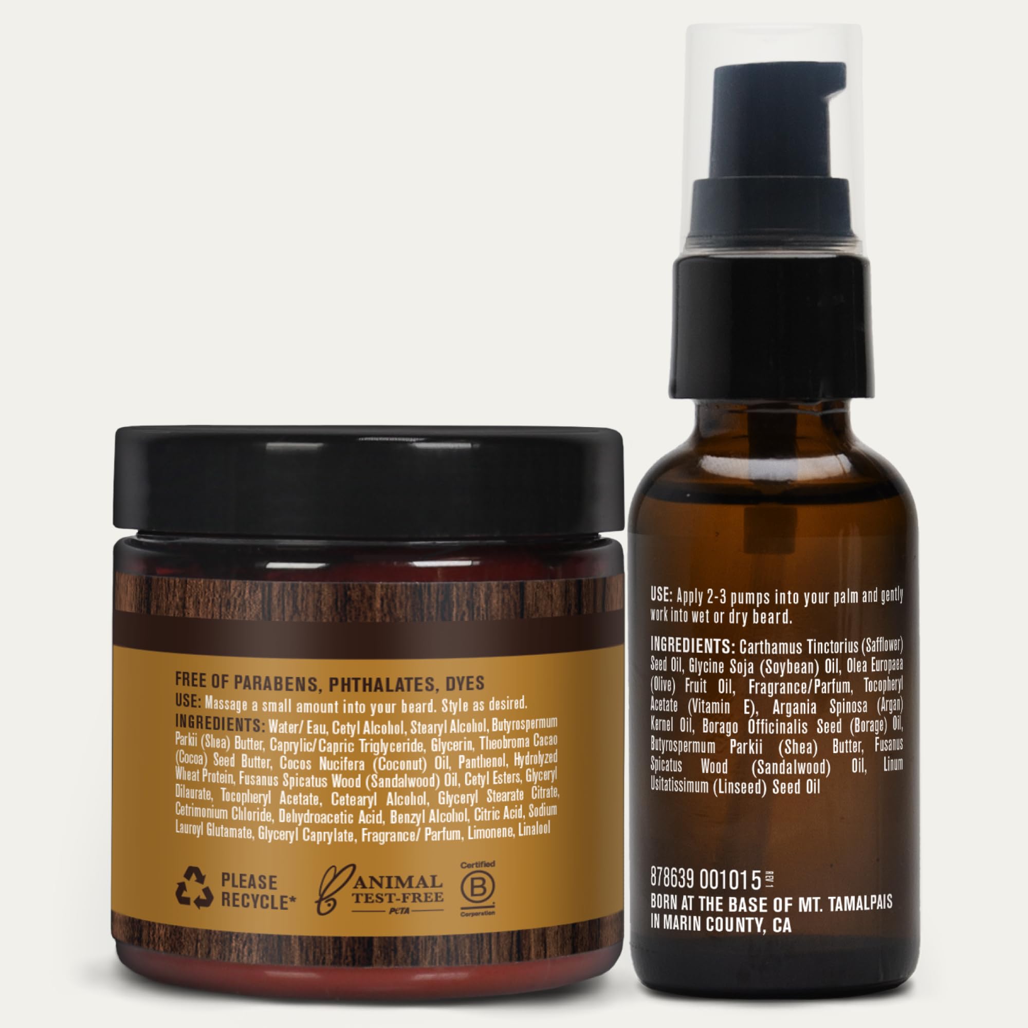 Presentación de combo Every Man Jack para cuidado diario de barba.