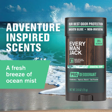 Protección de 48 horas para días activos de Every Man Jack Coastal Surf.