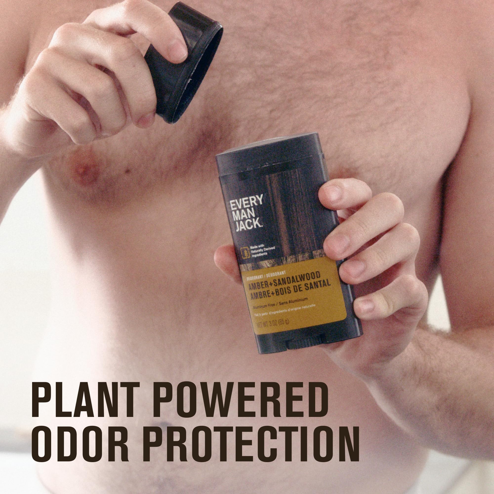 Set Every Man Jack desodorante amber sandalwood, nota cálida y masculina.