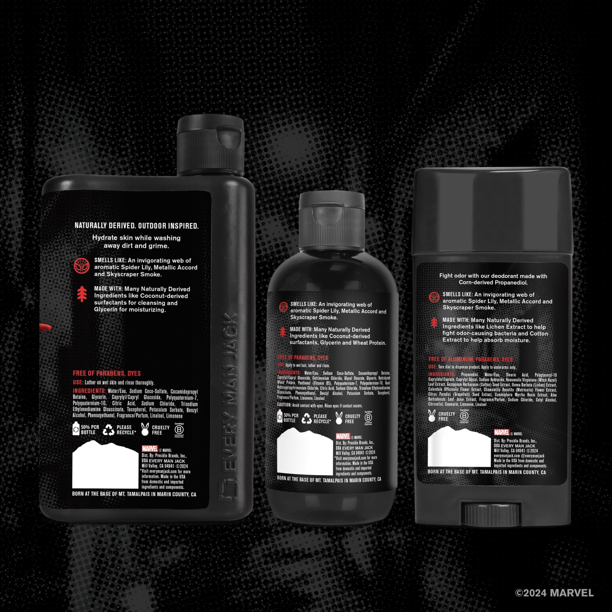 Detalle de textura cremosa del gel de ducha de Spider-Man Set