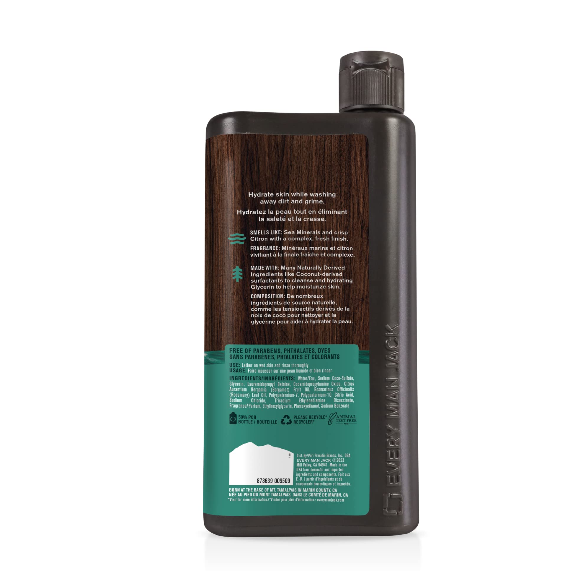Every Man Jack – usage quotidien pour peau tout type, fraîcheur durable.