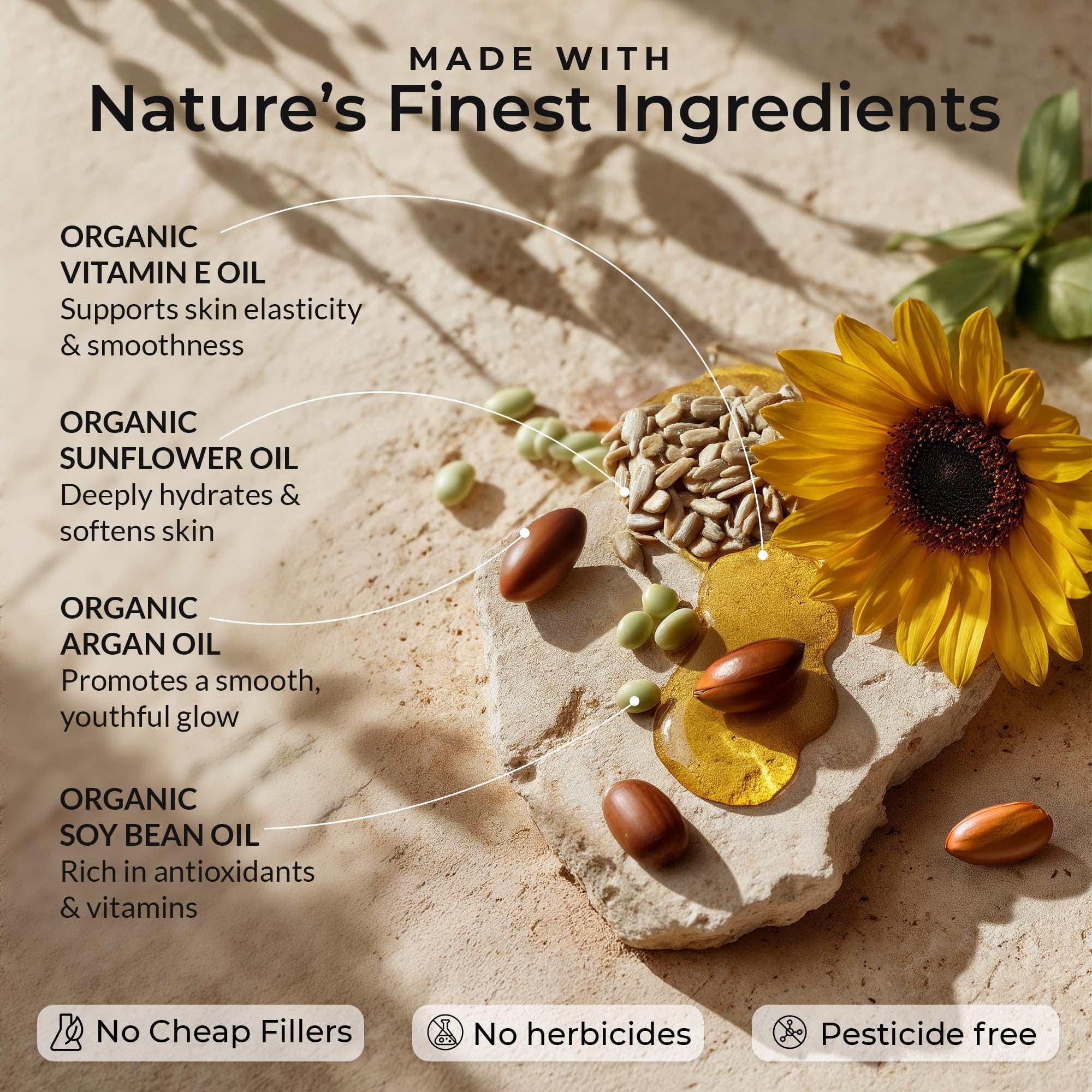 Everyday Beauty Mezcla de Aceites Nutritivos para piel y cabello.
