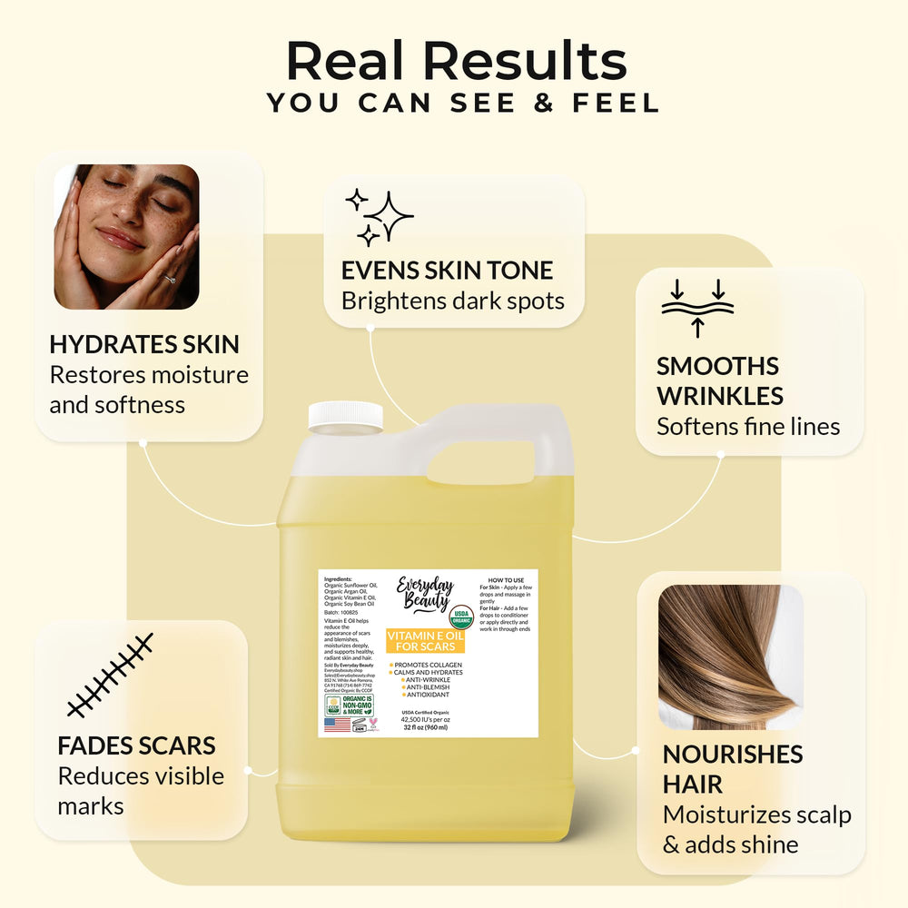 Everyday Beauty Textura ligera del aceite que se absorbe rápidamente.