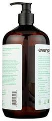 Everyone jabón árbol de té menta, etiqueta clara, diseño práctico para la cocina.