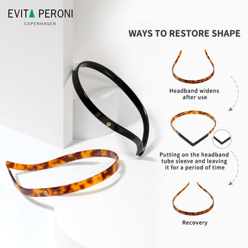 EVITA PERONI diadema con funda tubo para almacenamiento
