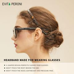 EVITA PERONI diadema en U, reduce la presión durante el uso diario