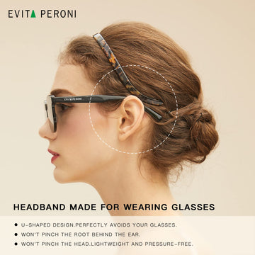 EVITA PERONI diadema regalo en caja premium y bolsa de terciopelo.
