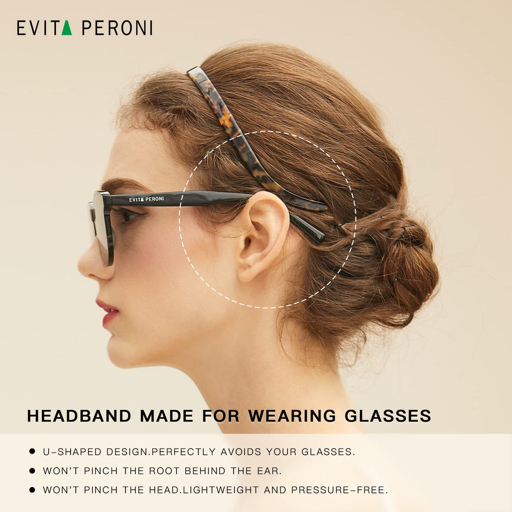 EVITA PERONI diadema regalo en caja premium y bolsa de terciopelo.