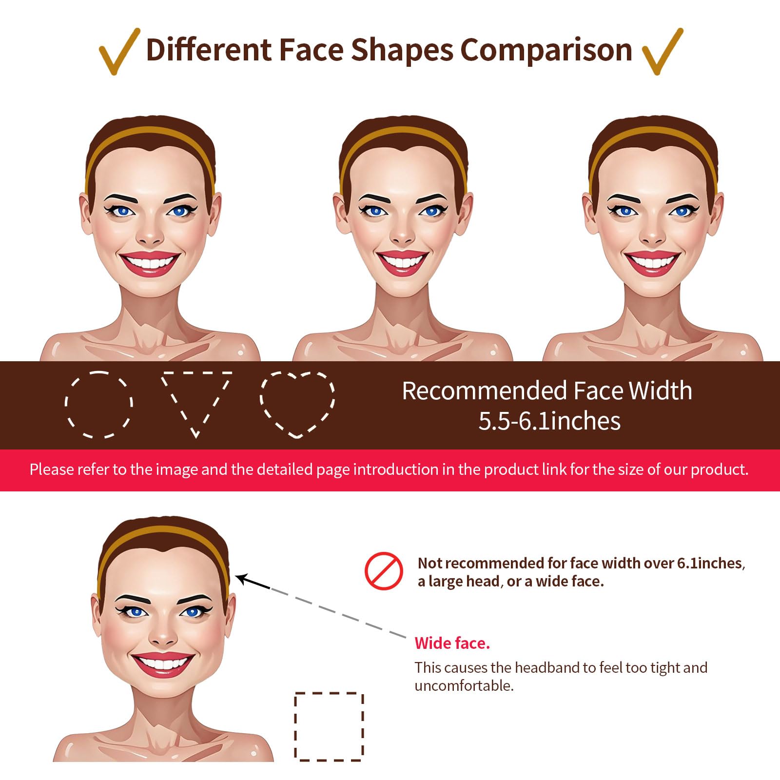EVITA PERONI diadema para maquillaje y cuidado facial cómodo