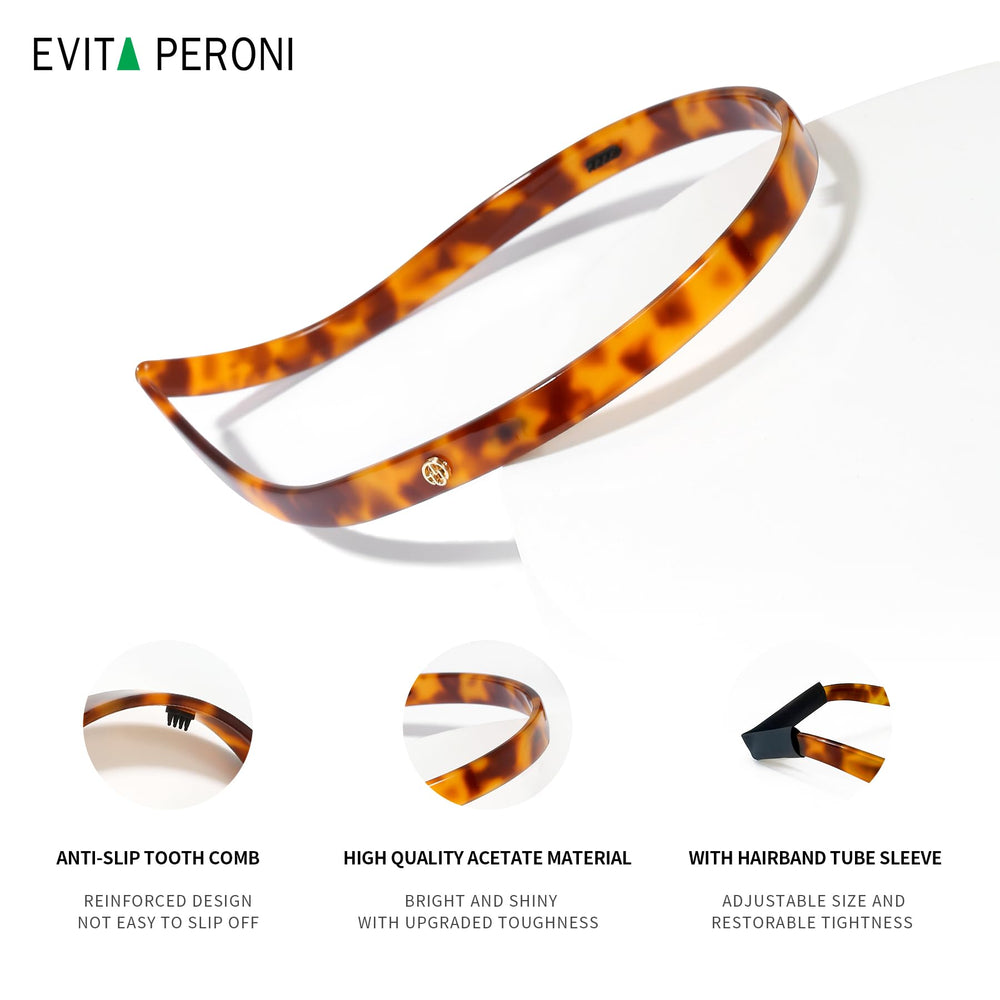 EVITA PERONI diadema tono carey elegante y práctico