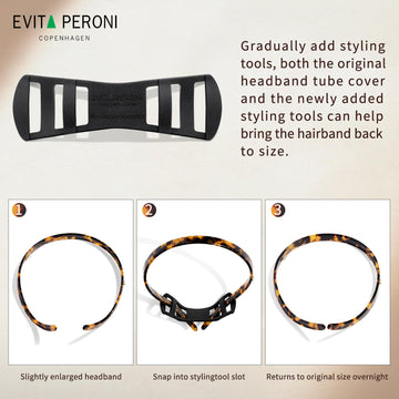 EVITA PERONI diadema para uso diario, ideal con looks variados