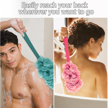 Evmliy lufa-nylon-suave ofrece espuma agradable para duchas diarias