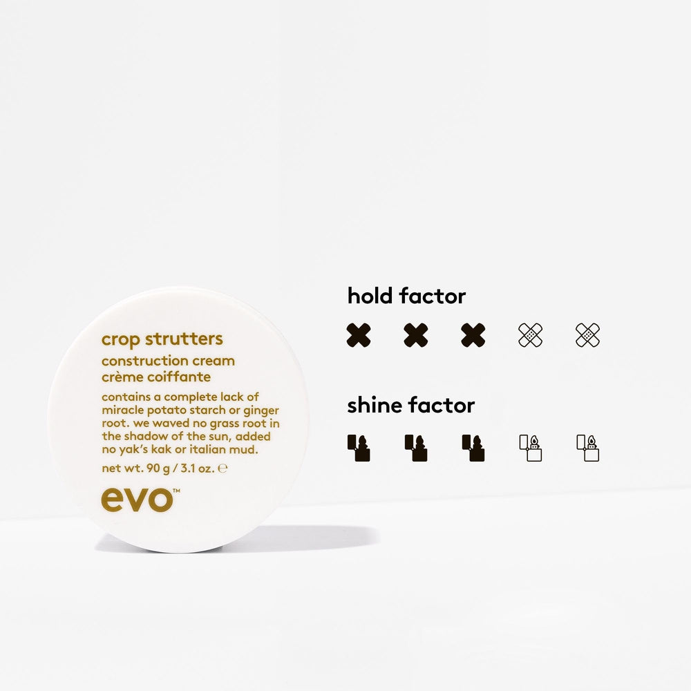 EVO Crop Strutters acabado con brillo medio para un aspecto natural.