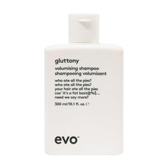 EVO Gluttony Shampoing en bouteille: nettoyage léger et volume discret.