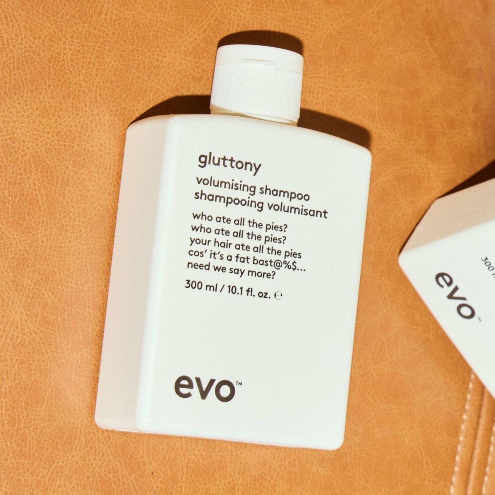 EVO Gluttony Shampoing: volume léger et résultat naturel après lavage.
