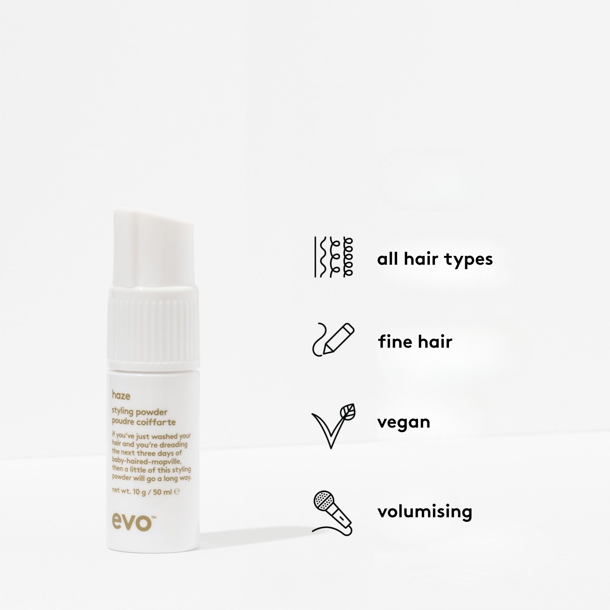 EVO Haze: dispensador en bomba ofrece distribución uniforme para uso general o focal.