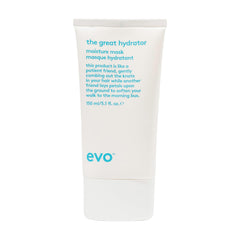 EVO Le Grand Hydrateur – bouteille du masque hydratant pour cheveux secs et brillants.