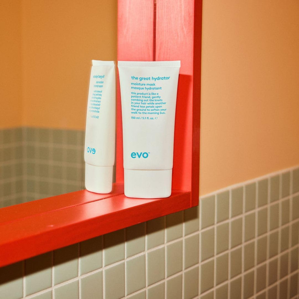 EVO Le Grand Hydrateur – cheveux soyeux après utilisation et meilleure maniabilité.