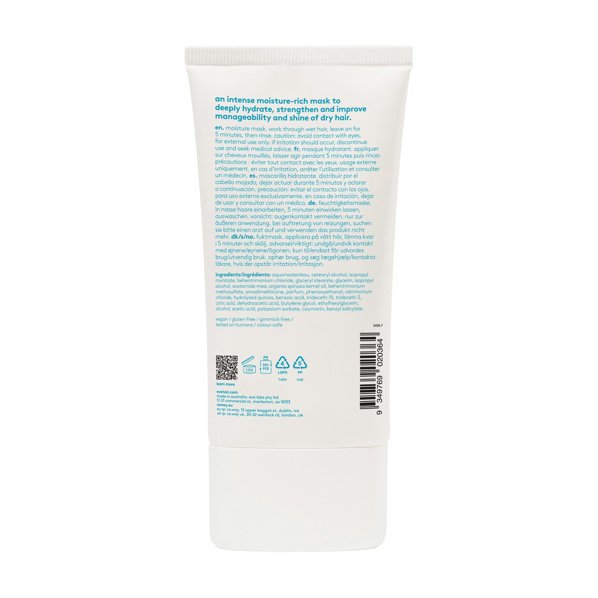 EVO Le Grand Hydrateur – texture émulsifiée prête à appliquer après lavage.