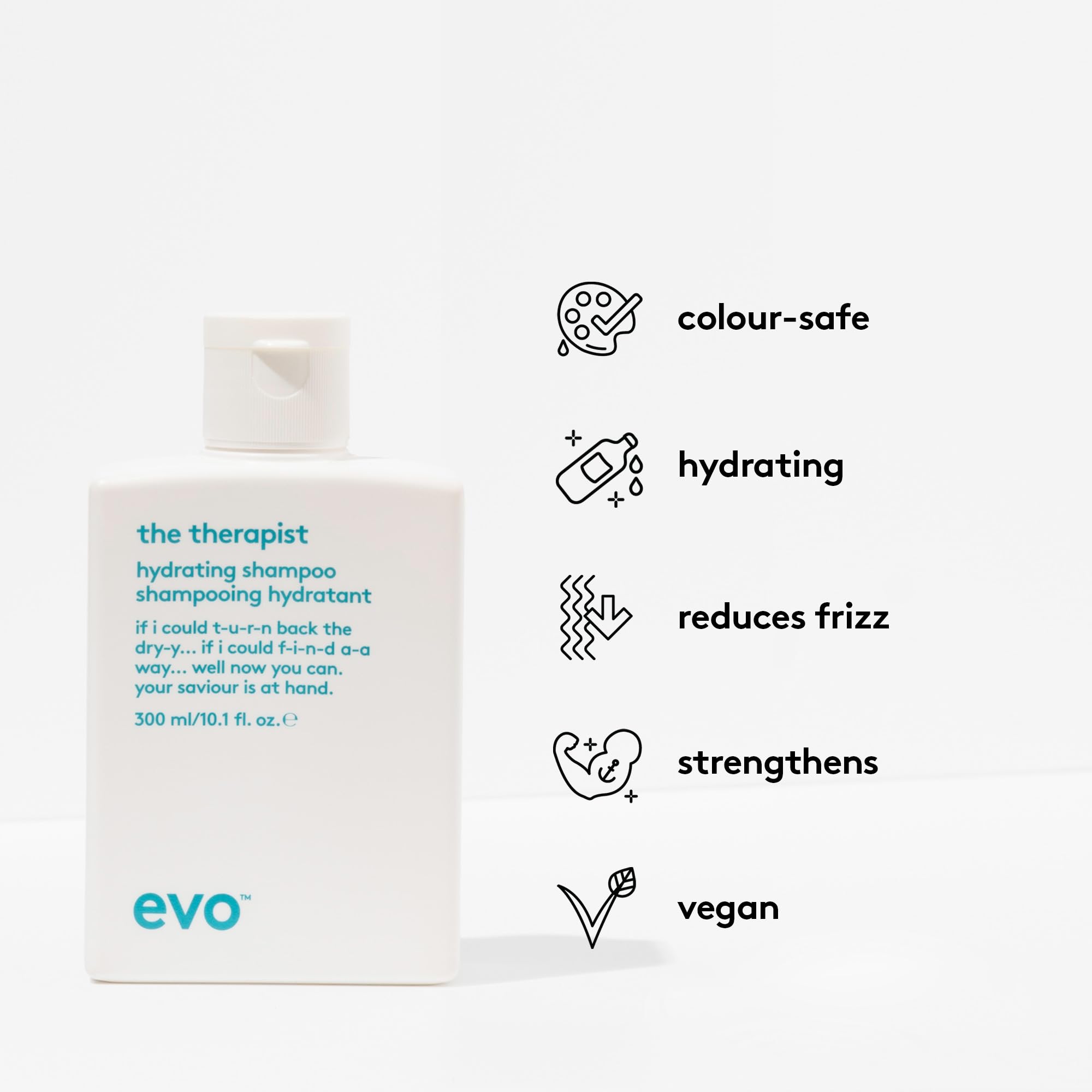 EVO Le Thérapeute Shampoing Hydratant – mousse douce qui enveloppe les cheveux