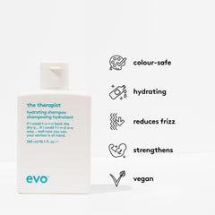 EVO Le Thérapeute Shampoing Hydratant – mousse douce qui enveloppe les cheveux
