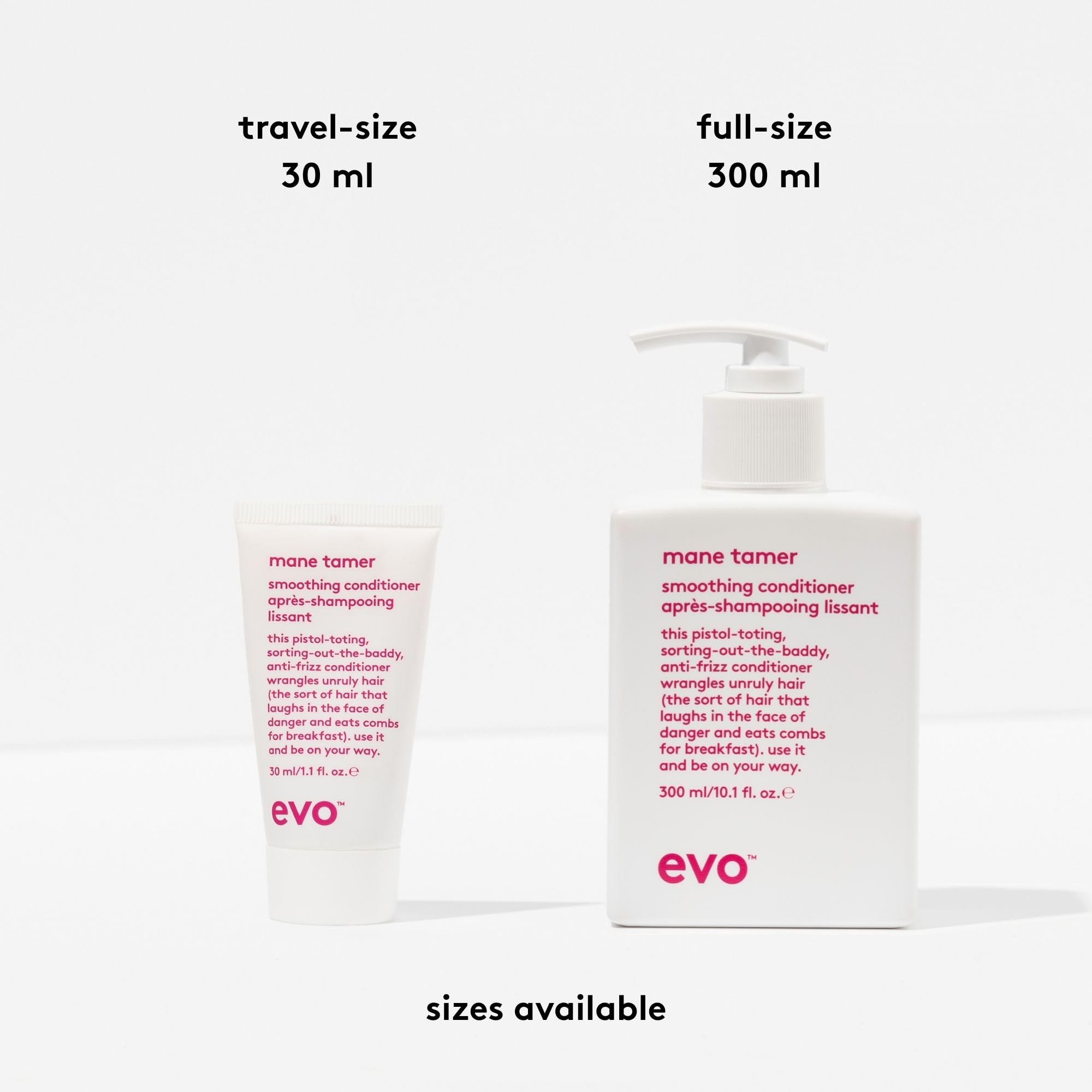 EVO Mane Tamer Acondicionador: brillo sedoso y color vibrante tras el enjuague.