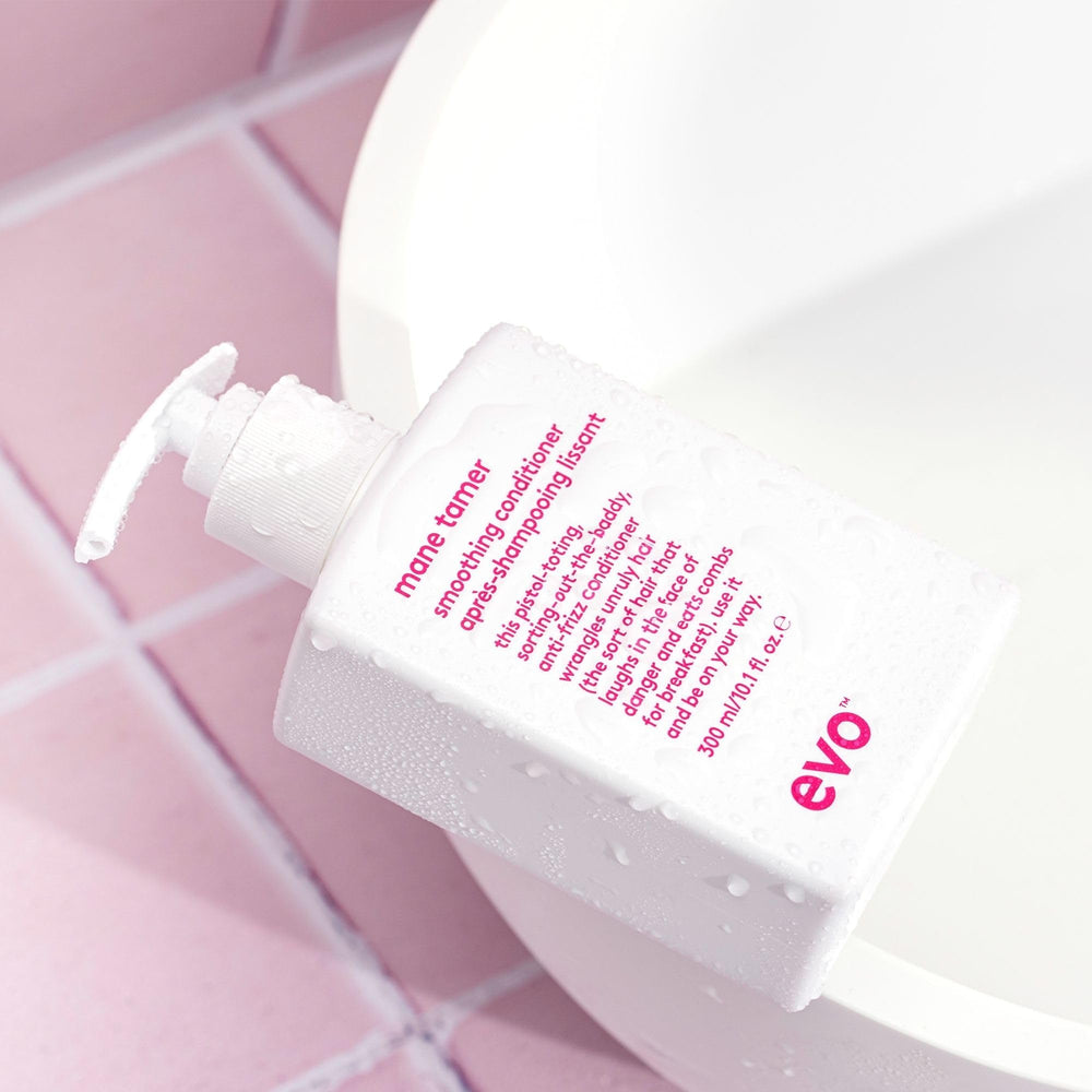 EVO Mane Tamer Acondicionador: cabello sin encrespamiento gracias a la fórmula.
