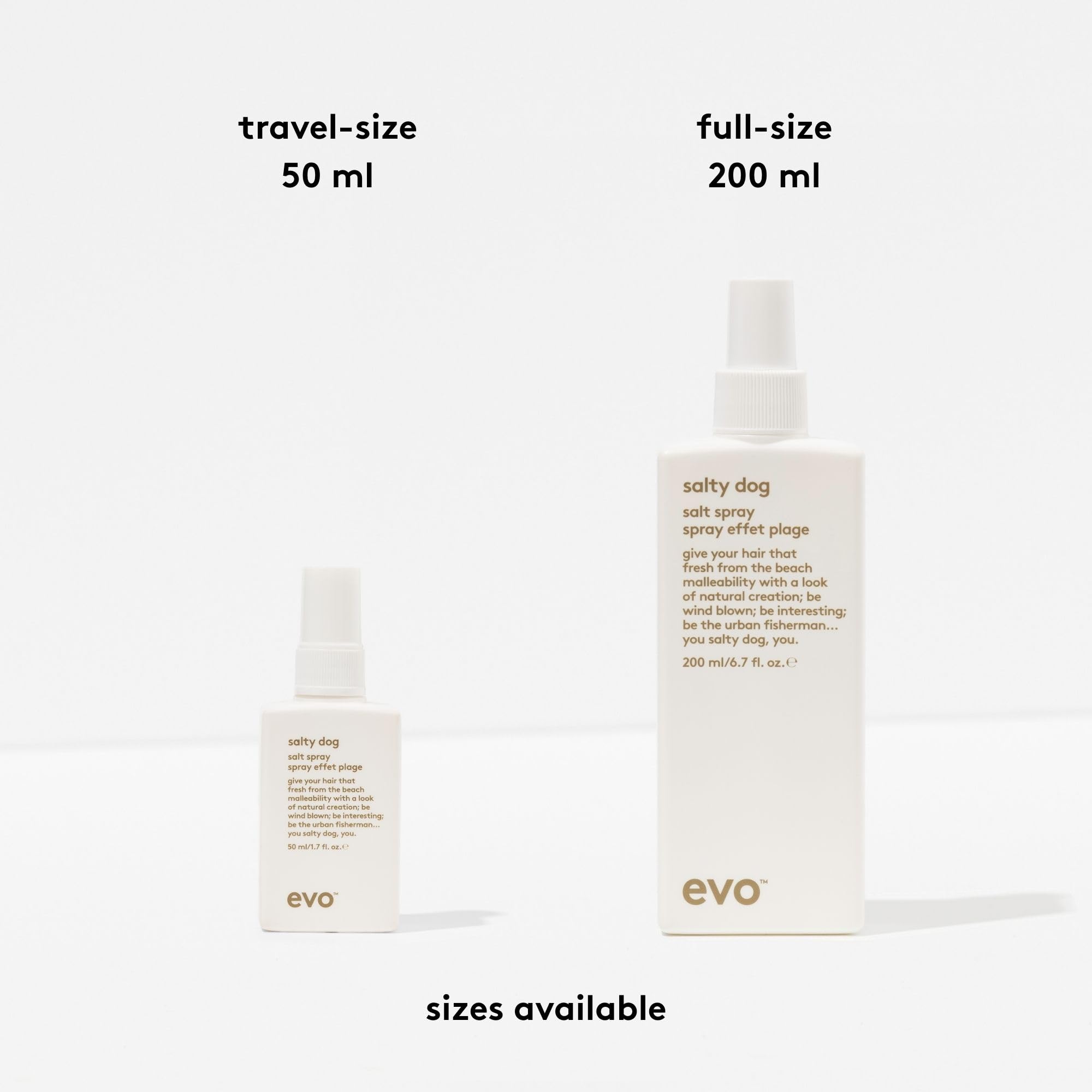 EVO Salty Dog Spray aporta volumen natural y textura definida