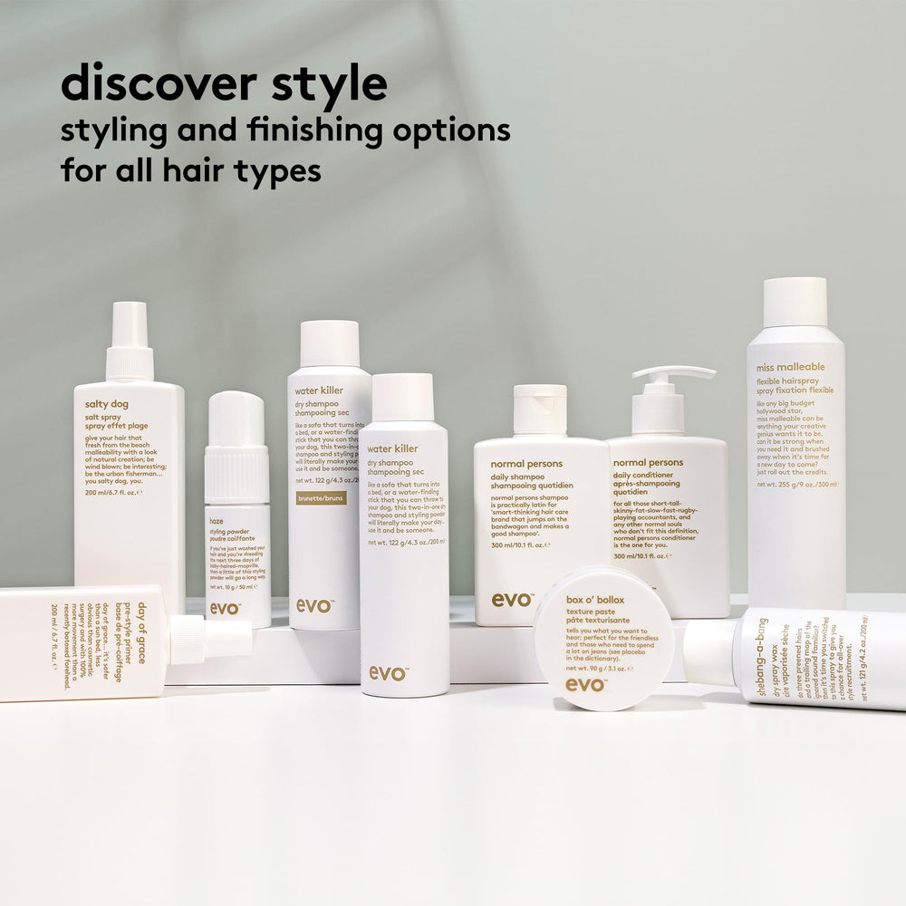 Résidus de produit EVO Quotidien, élimination progressive pour cuir chevelu léger.