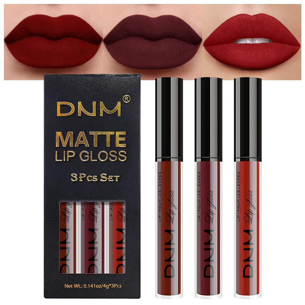 evpct conjunto de labiales oxblood mate para tono intenso y duradero