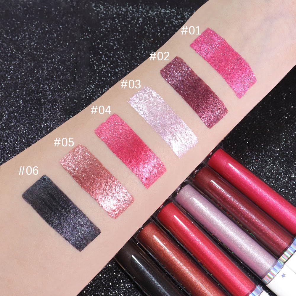 Textura ligera del gloss rosado con acabado perlado