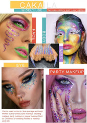 evpct CAKAILA multi-use glitter palette for eyes lips cheeks body and nails