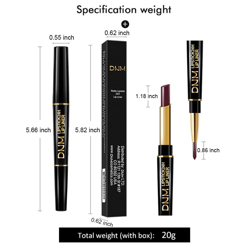 evpct compact dual lip color and liner in one ergonomic tool.