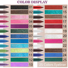 evpct delineador gel glitter azul para look festivo